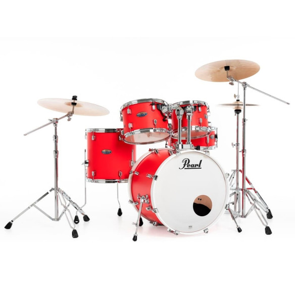 Pearl KIT DMP DECADE 2016B/1007T/1208T/1414F  1455S con Herrajes - Matte Racing Red