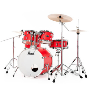 Pearl KIT DMP DECADE 2016B/1007T/1208T/1414F  1455S con Herrajes - Matte Racing Red 2