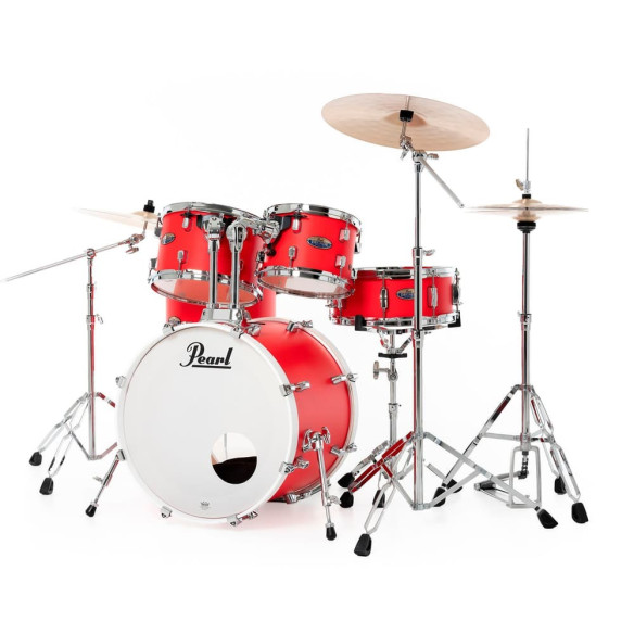 Pearl KIT DMP DECADE 2016B/1007T/1208T/1414F  1455S con Herrajes - Matte Racing Red