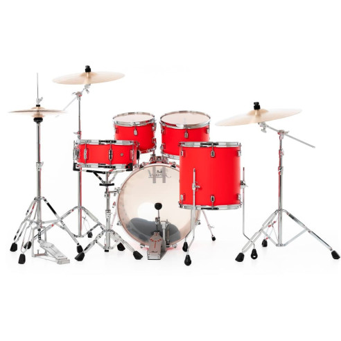 Pearl KIT DMP DECADE 2016B/1007T/1208T/1414F  1455S con Herrajes - Matte Racing Red