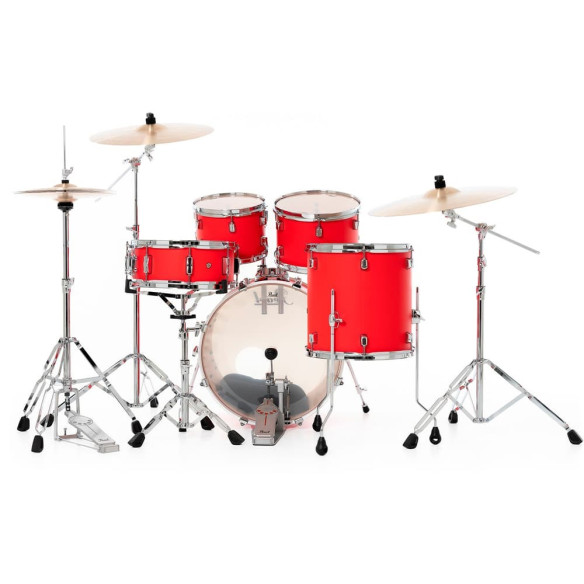 Pearl KIT DMP DECADE 2016B/1007T/1208T/1414F  1455S con Herrajes - Matte Racing Red