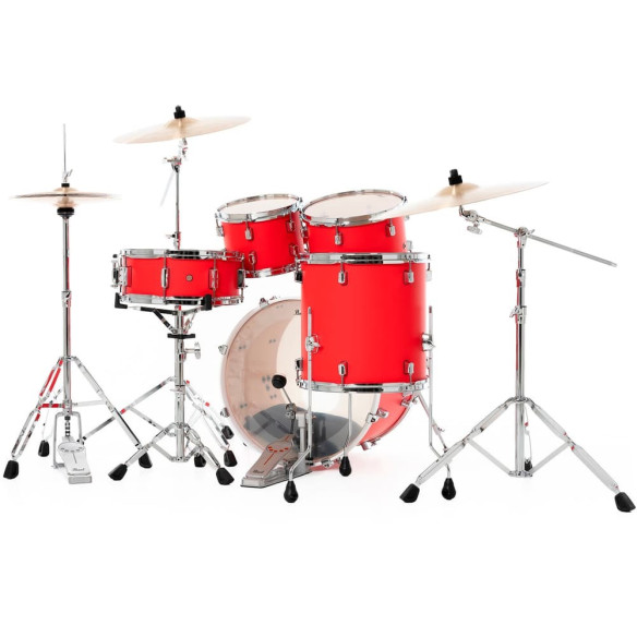 Pearl KIT DMP DECADE 2016B/1007T/1208T/1414F  1455S con Herrajes - Matte Racing Red