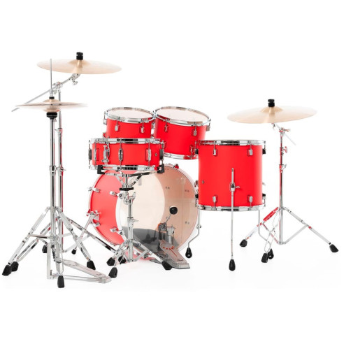 Pearl KIT DMP DECADE 2016B/1007T/1208T/1414F  1455S con Herrajes - Matte Racing Red