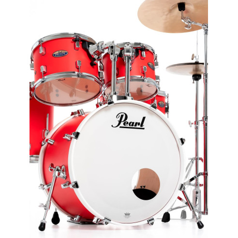 Pearl KIT DMP DECADE 2016B/1007T/1208T/1414F  1455S con Herrajes - Matte Racing Red