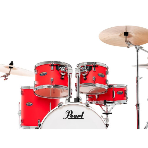Pearl KIT DMP DECADE 2016B/1007T/1208T/1414F  1455S con Herrajes - Matte Racing Red