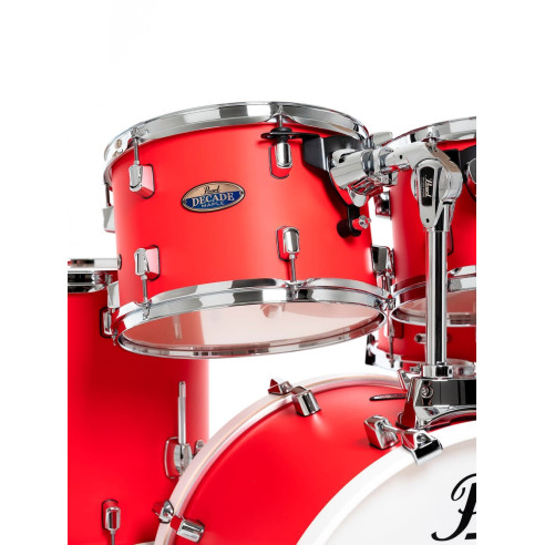 Pearl KIT DMP DECADE 2016B/1007T/1208T/1414F  1455S con Herrajes - Matte Racing Red
