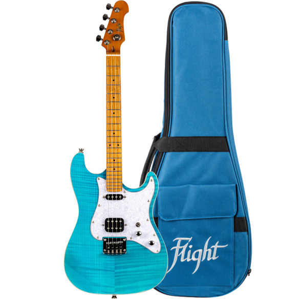 Flight Ukelele Barítono Rock Series Pathfinder OBL Ocean Blue