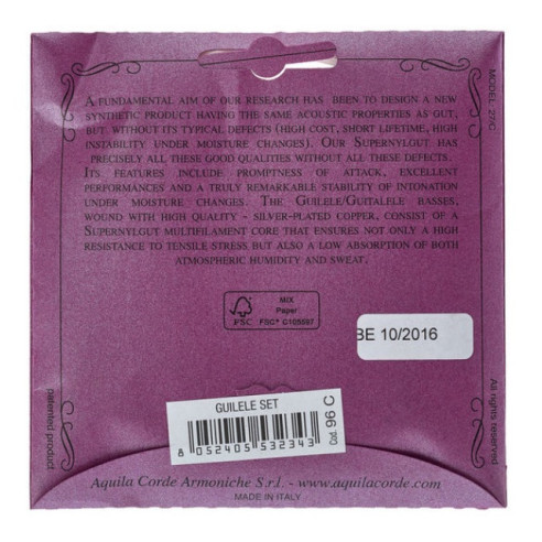 Aquila 96C Juego cuerdas Guitalele New Nylgut