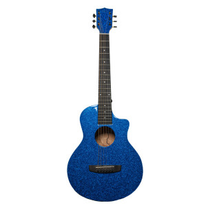 Bones BAC-150 Guitarra acústica 3/4 Caoba Azul Brillo