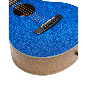 Bones BAC-150 Guitarra acústica 3/4 Caoba Azul Brillo 2