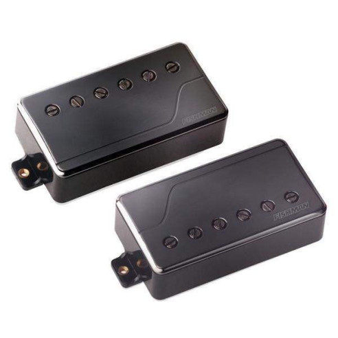 comprar Juego de dos pastillas Fishman Fluence Classic Humbucker, puente y mástil en acabado negro.