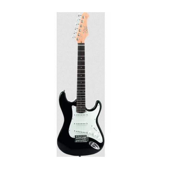 comprar Guitarra Eléctrica Cadete 3/4 EKO S100 BLK Tipo Strato, con cuerpo de Tilo y configuración S-S-S, Acabado Negro.