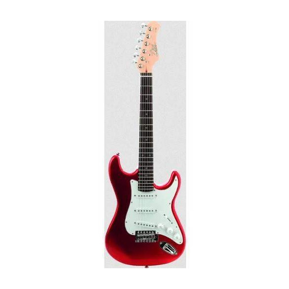 Eko ST100 Guitarra Eléctrica Tipo Strato 3/4 Chrome Red