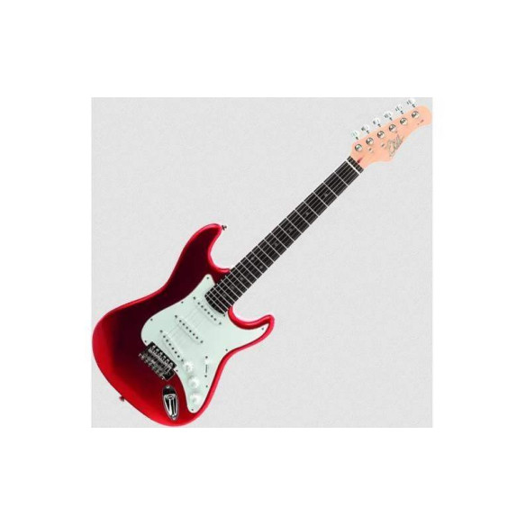 Eko ST100 Guitarra Eléctrica Tipo Strato 3/4 Chrome Red