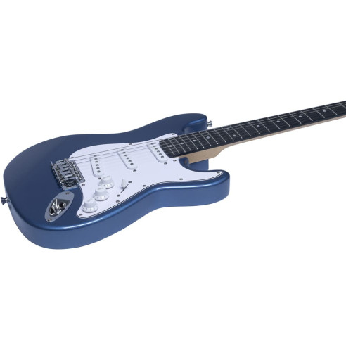 Eko ST100 Guitarra Eléctrica Tipo Strato 3/4 Azul Metálico