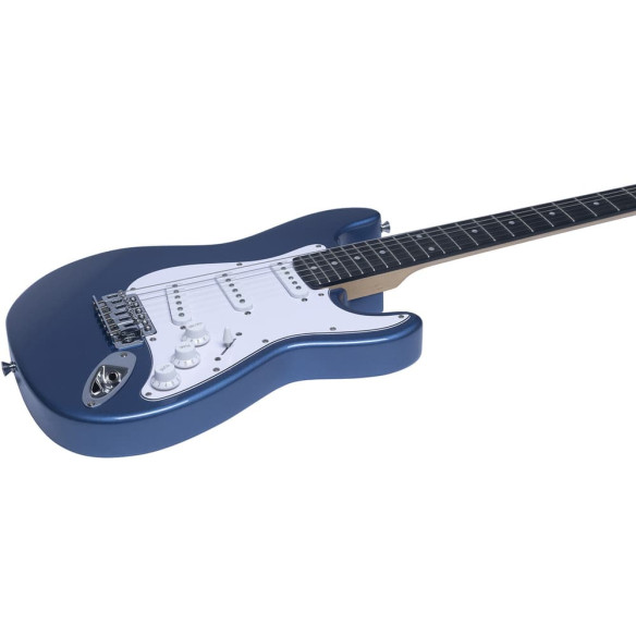 Eko ST100 Guitarra Eléctrica Tipo Strato 3/4 Azul Metálico