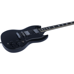 Eko DV300-BLK Guitarra eléctrica Tipo SG Negra 2
