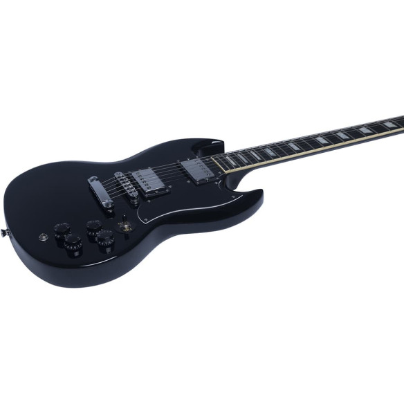 Eko DV300-BLK Guitarra eléctrica Tipo SG Negra