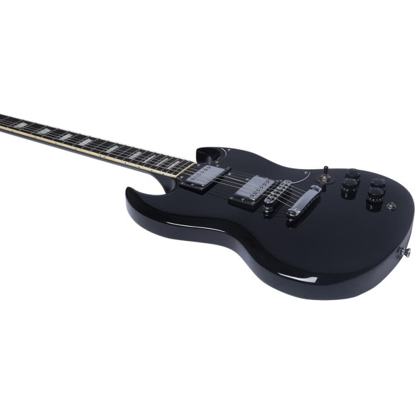 Eko DV300-BLK Guitarra eléctrica Tipo SG Negra