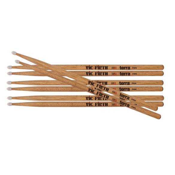 Vic Firth Pack 4 Pares Baquetas TERRA 7ATN American Classic Nylon