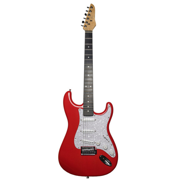 Bones B-SSS RED Guitarra Eléctrica Tipo Strato Roja