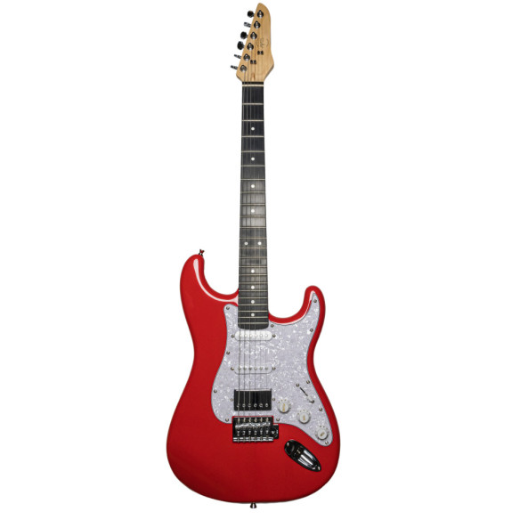 Bones B-HSS RED Guitarra Eléctrica Tipo Strato Roja