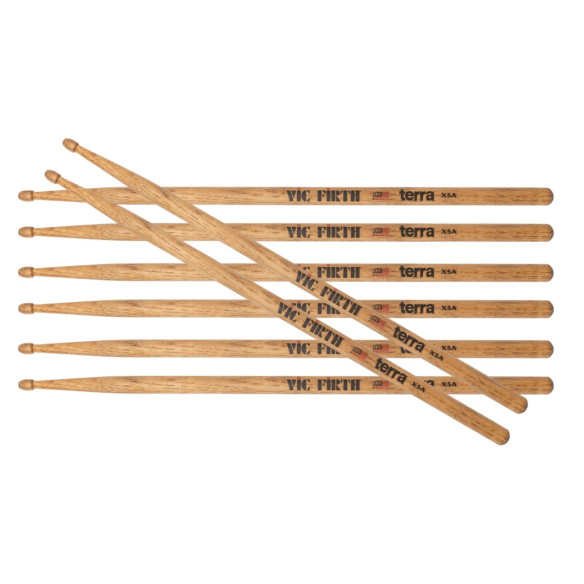 Vic Firth Pack 4 Pares Baquetas TERRA X5AT American Classic