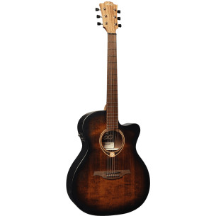 Lag TRAMONTANE 70 T70ACE-BB Guitarra Acústica Auditorium Black  BrownN