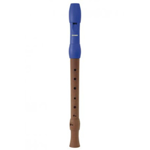 Hohner 9586-2 Flauta Soprano Mixta 2p Dig. Barroca Alegra Azul