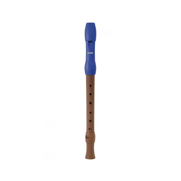 Hohner 9584-2 Flauta Soprano Mixta 3p Dig. Barroca Alegra Azul