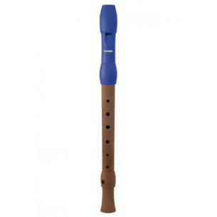Hohner 9583-2 Flauta Soprano Mixta 3p Dig. Alemana Alegra Azul