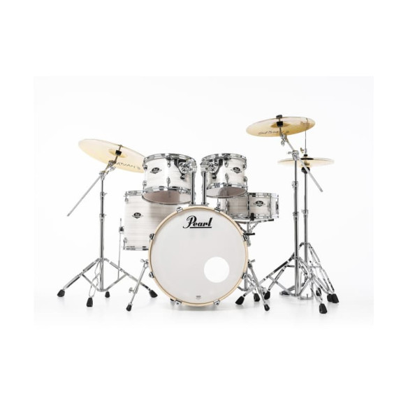 comprar bateria Pearl Export EXX EXX705NBR Slipstream White (C777) con set de herrajes y pack de platos SABIAN SBR.
