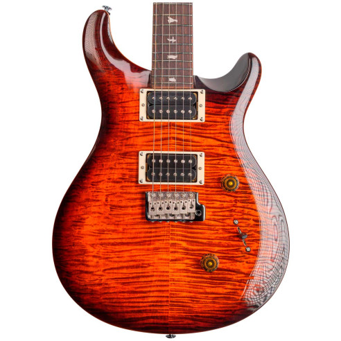 PRS SE CUSTOM 24 LTD Orange Tiger Smokeburst Guitarra Eléctrica