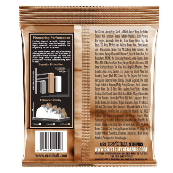 Compra 2550 Everlast Phosphor Bronze Coated Extra Light 10-50 online | MusicSales