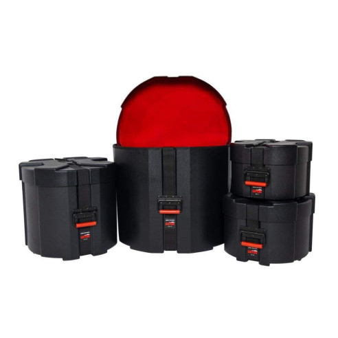 comprar Set Estuches para Batería Rock GATOR Serie Grooves con exterior de plástico moldeado e interior de terciopelo.