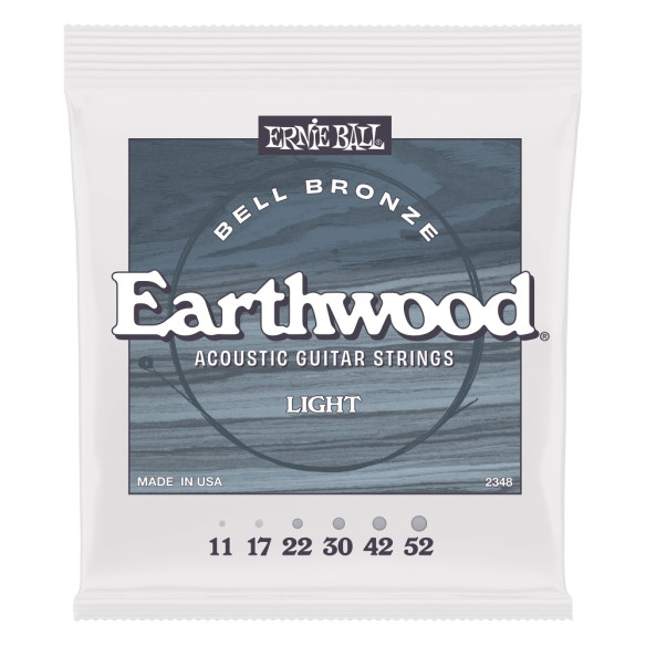 Ernie Ball EB2348 Juego Acústica Earthwood Bell Bronze 11-52