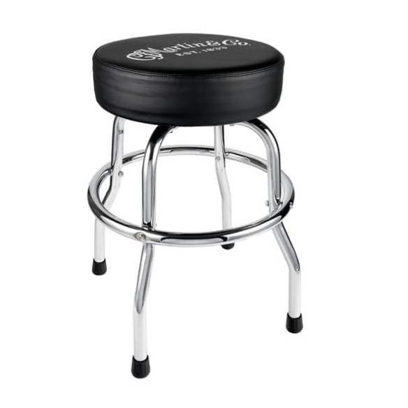 Taburete CF Martin cromado con Logo
