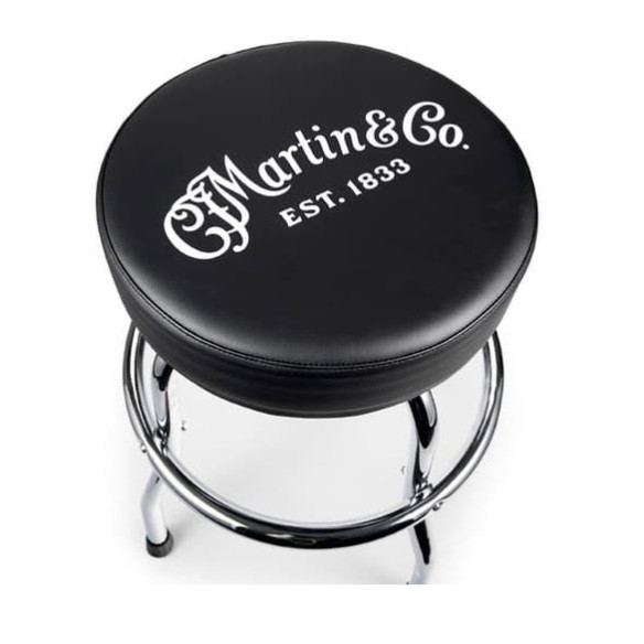 Taburete CF Martin cromado con Logo