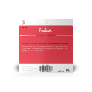 Juego Viola 13" - 14" D'Addario Prelude J910XSM Med escala extra corta 2