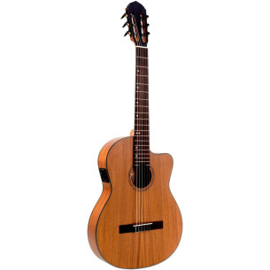 Veelah CCTM Guitarra Clásica Electrificada con Cutaway