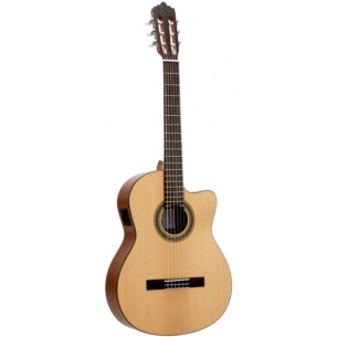 Veelah CCTS Guitarra Clásica Electrificada con Cutaway