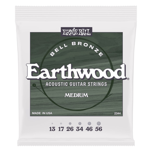 Ernie Ball EB2344 Juego acústica Earthwood bell bronze 13-56
