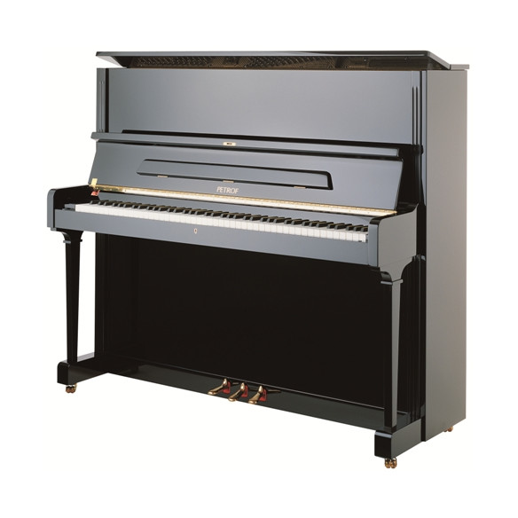 PETROF P125 G1 PE Piano Acústico Vertical  ( Polish Ebony)