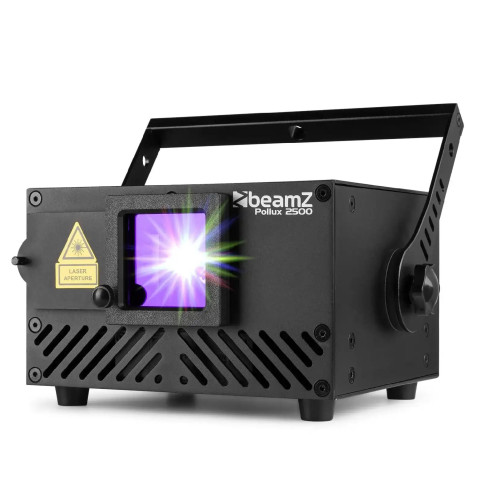 BeamZ POLLUX 2500 Laser Analógico RGB Módulos láser rojo (600 mW), verde (800 mW) y azul (1100 mW)