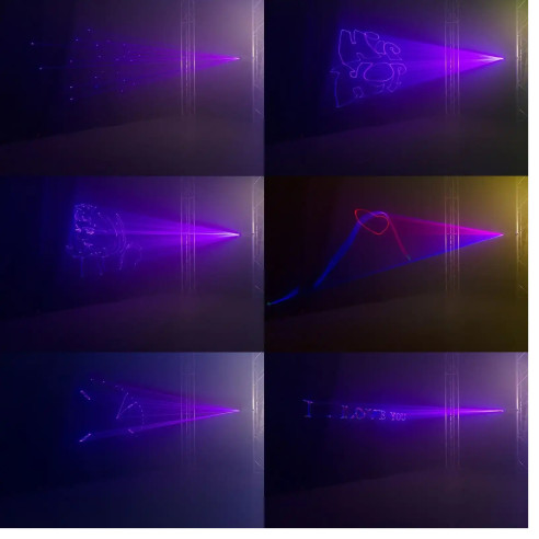 BeamZ POLLUX 2500 Laser Analógico RGB Módulos láser rojo (600 mW), verde (800 mW) y azul (1100 mW)