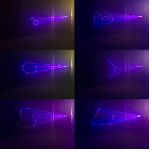 BeamZ POLLUX 2500 Laser Analógico RGB Módulos láser rojo (600 mW), verde (800 mW) y azul (1100 mW)