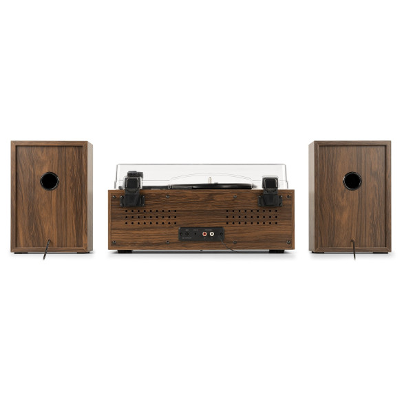 Audizio BOSTON Tocadiscos retro con altavoces