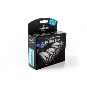 Hohner BIG RIVER Harp new pack DO,SOL,LA ( C,G,A ) Pack 3 Armónicas de Blues