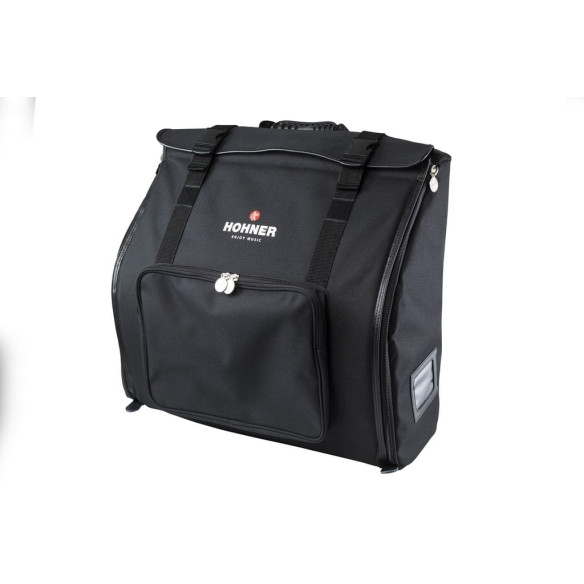 Funda para acordeón de 72/80 bajos HOHNER Tipo Mochila AZ-5710. Bolsillo para partituras. Ajustable y ergonómica.