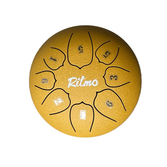 Ritmo TD8GD Mini Tongue Drum 6" - 8 Notas Dorado